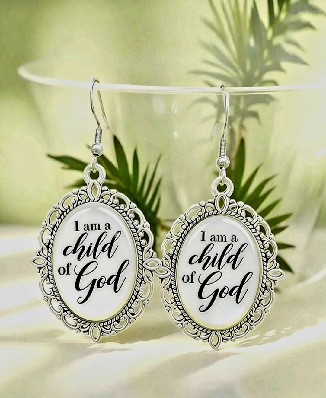 Child of God Vintage Drop Earrings
