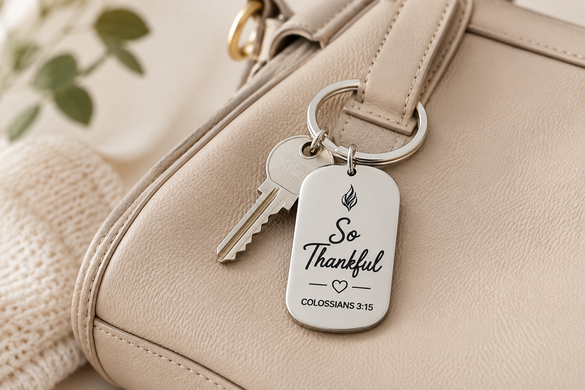 Words of Encouragement Keyring | Stainless Steel | Various Design Choices